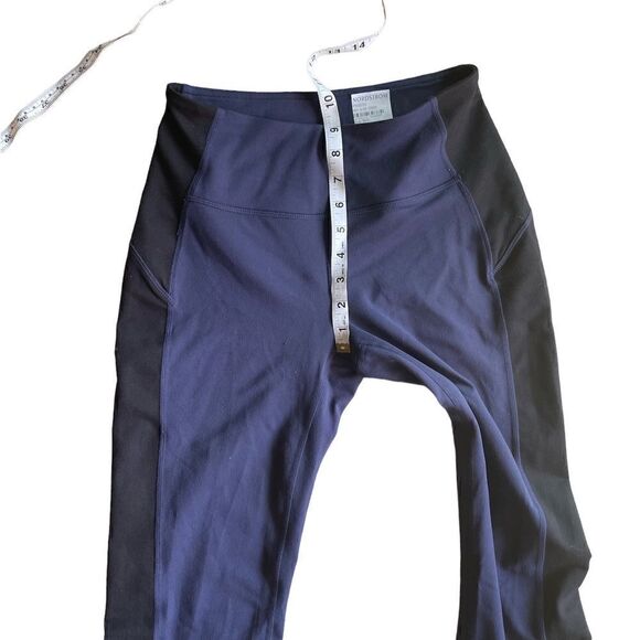 Zella Live In High Waist Mini Flare Leggings - Navy / Black Stripe - S NWOT - Picture 9 of 10